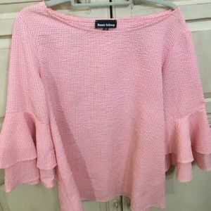 Ronnie Salloway Women’s Pink Bell Sleeve Blouse Women’s Small